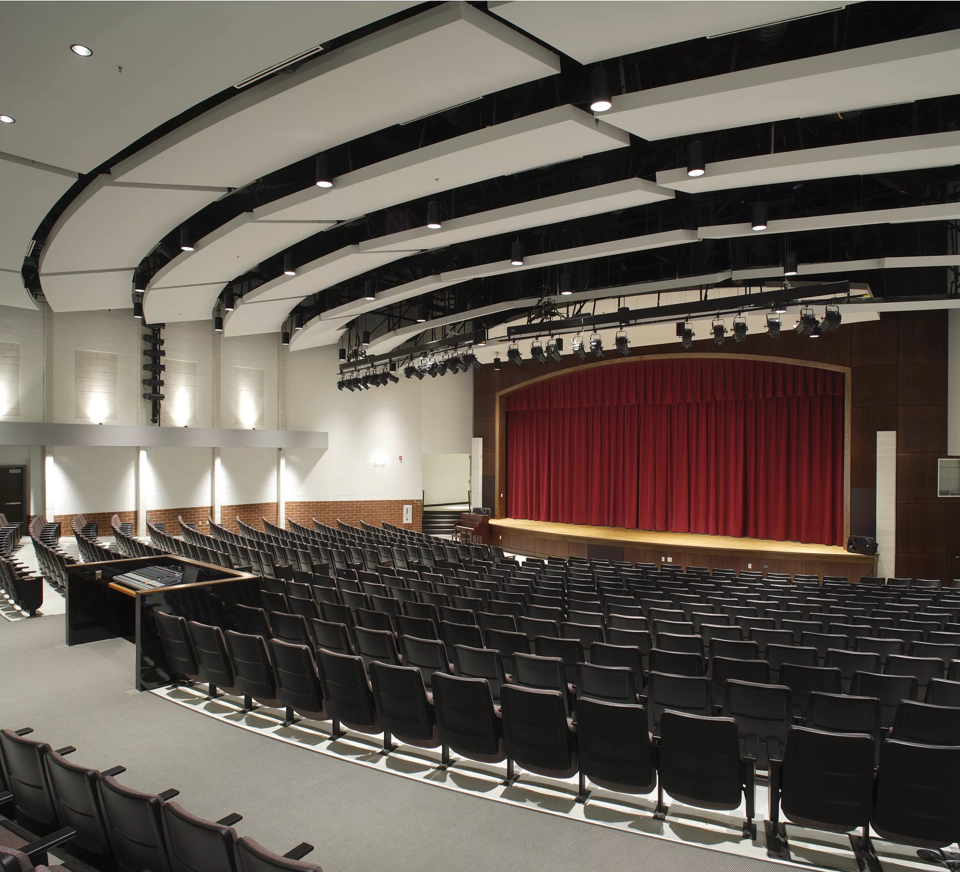 School Auditorium. Theater, Stage